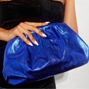 Electric blue handbag